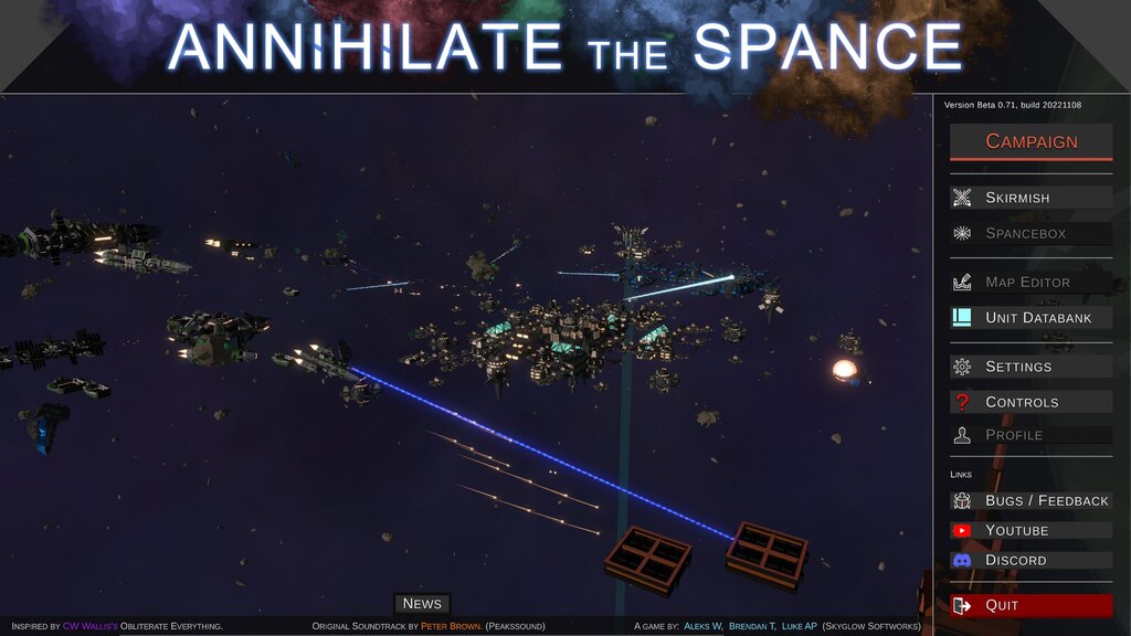 Annihilate The Spance no Steam