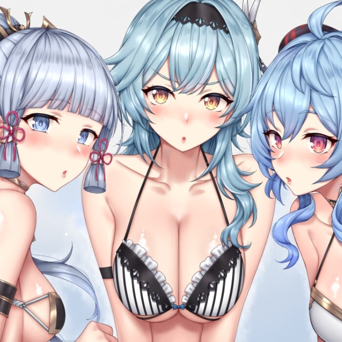 Ayaka & Eula & Ganyu (X-Ray)
