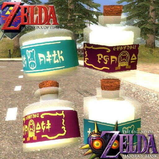 Majora's mask 3d deals bottles