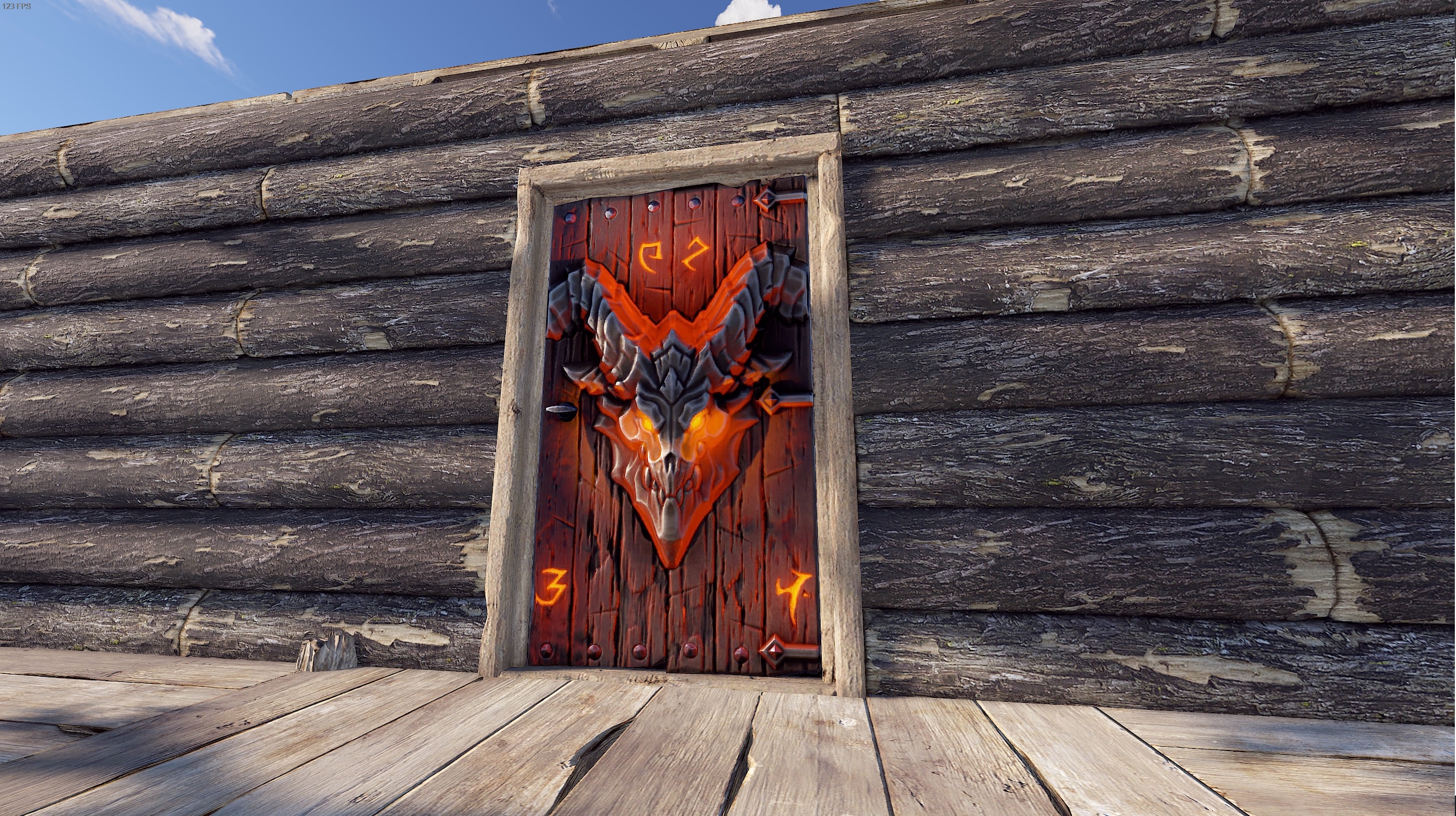 Molten Visage Wood Door thumbnail 5