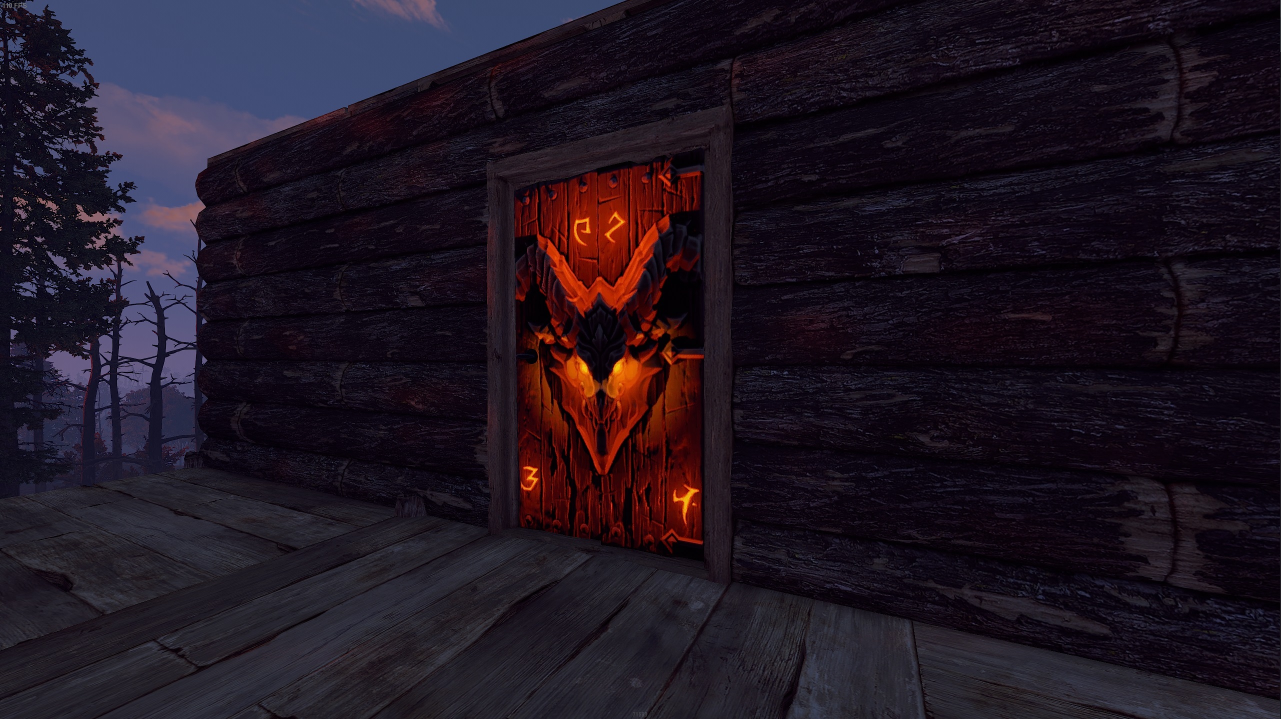 Molten Visage Wood Door thumbnail 2