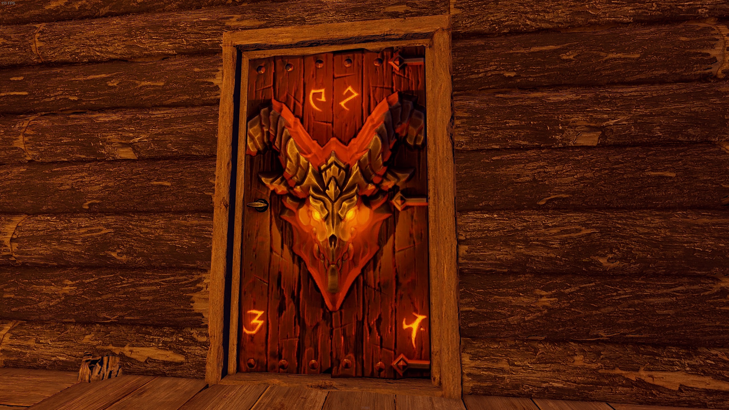 Molten Visage Wood Door thumbnail 6