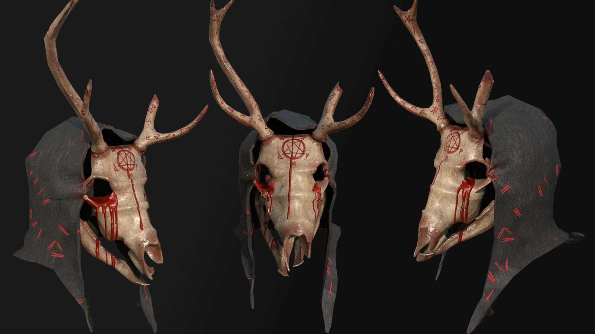 Cultist Deer Skull Mask screenshot 1