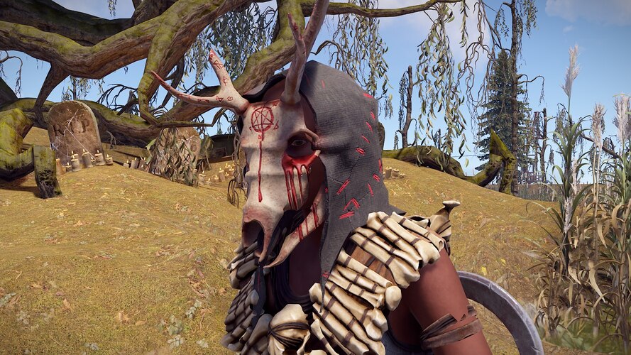 Cultist Deer Skull Mask - image 2