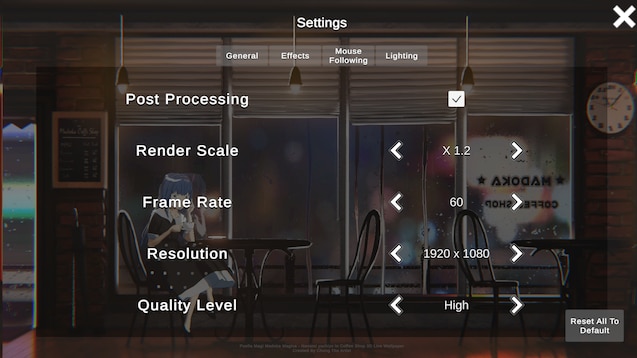 Steam Workshop::【Interactable】Nanami yachiyo in Coffee Shop 3D Live  Wallpaper-七海 やちよ は喫茶店にいます