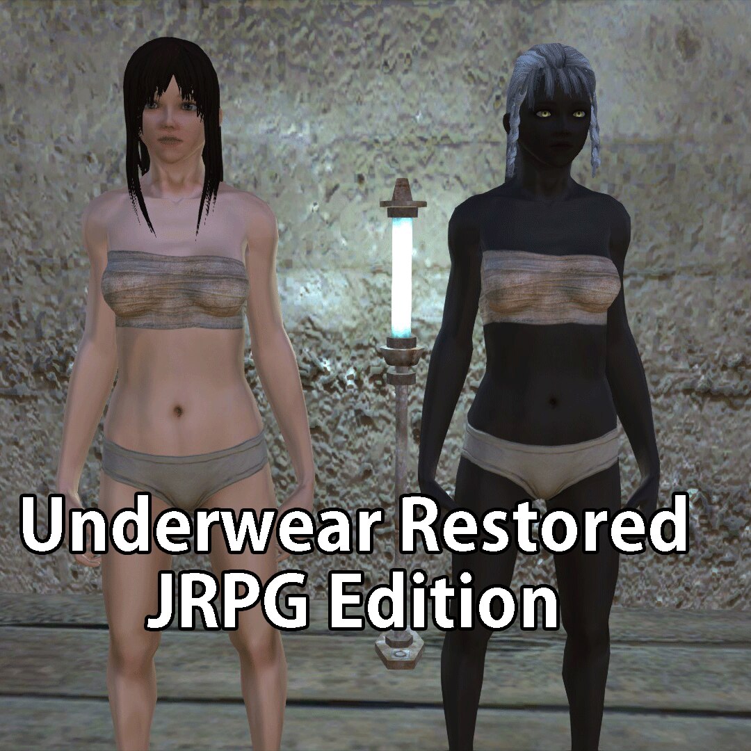 Underwear! JRPG race fix - Skymods