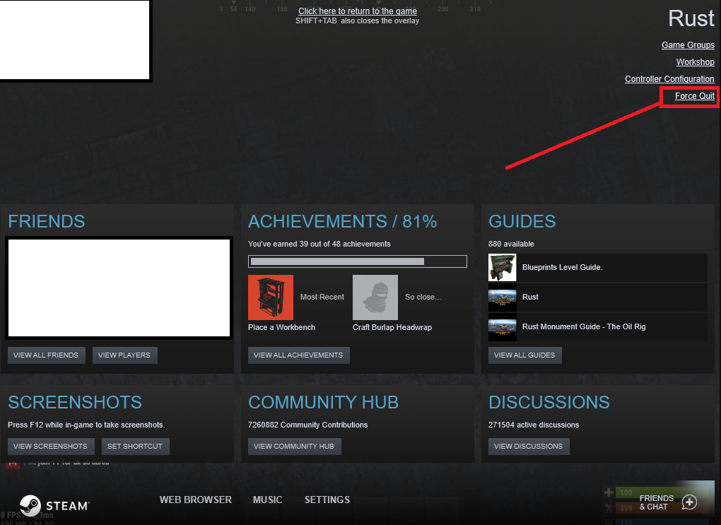 Steam Community :: Guide :: How to stop playing rust