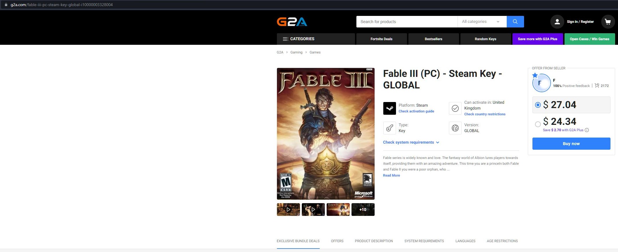 Buy Fable III - Dog Breed Set Steam Key GLOBAL - Cheap - !