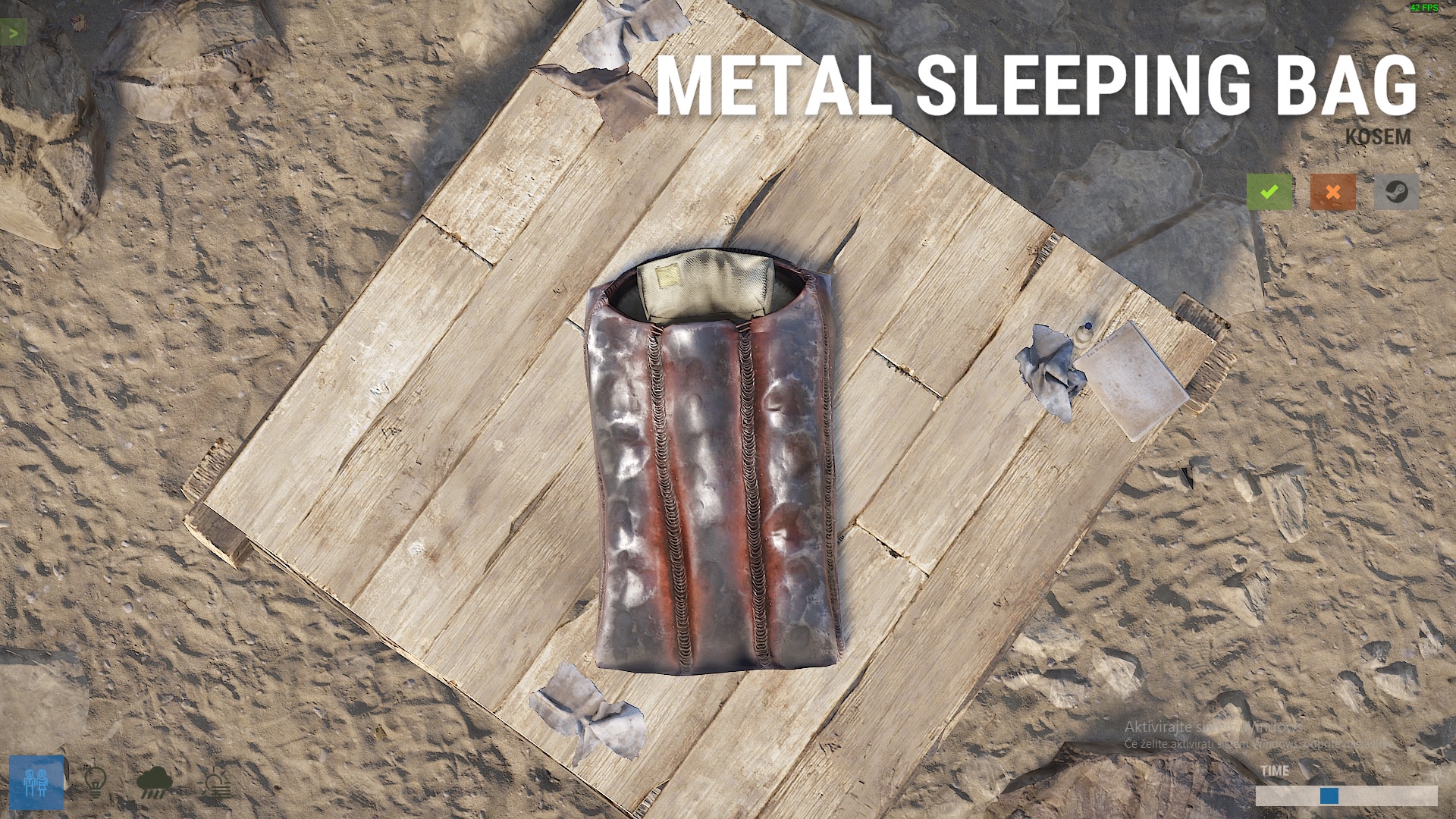 Welded Metal Sleeping Bag thumbnail 2