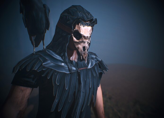 Raven Deer Skull Mask - image 2