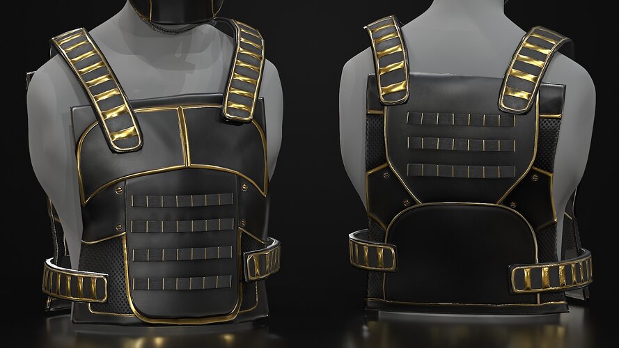 Black Gold Chestplate - image 1