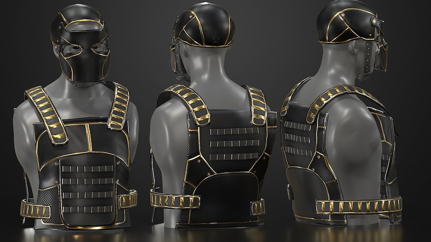 Black Gold Chestplate - image 2