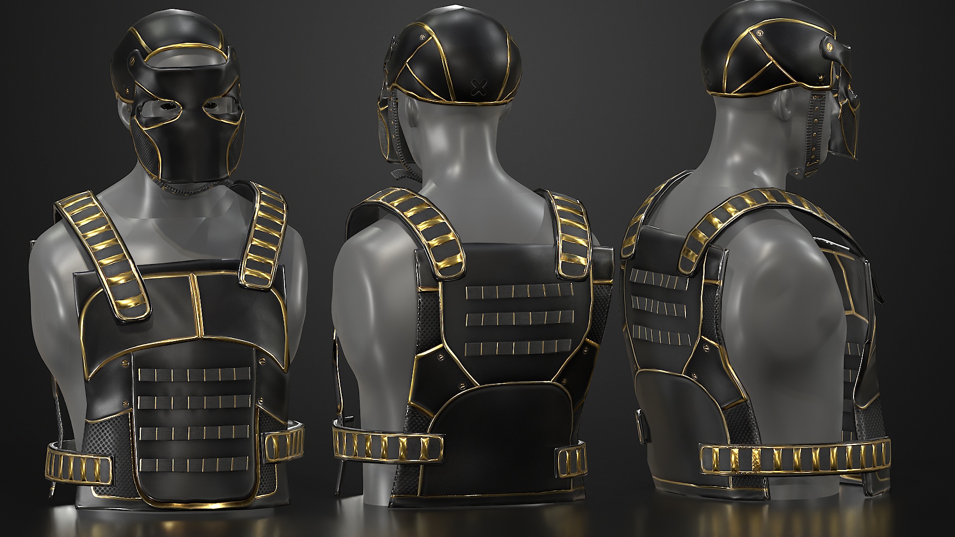 Black Gold Facemask thumbnail 2