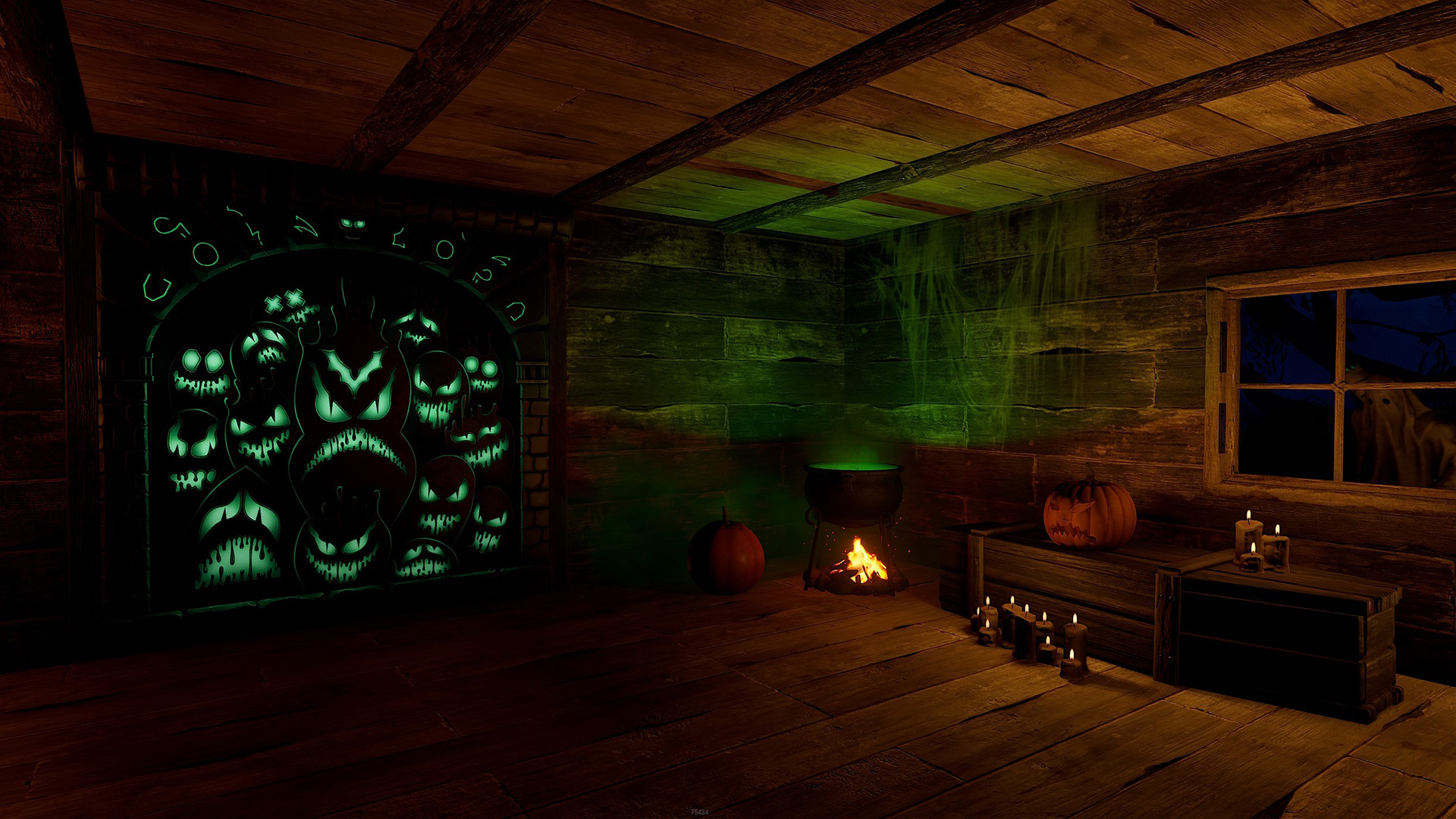 Ghostly Flame Garage Door thumbnail 4