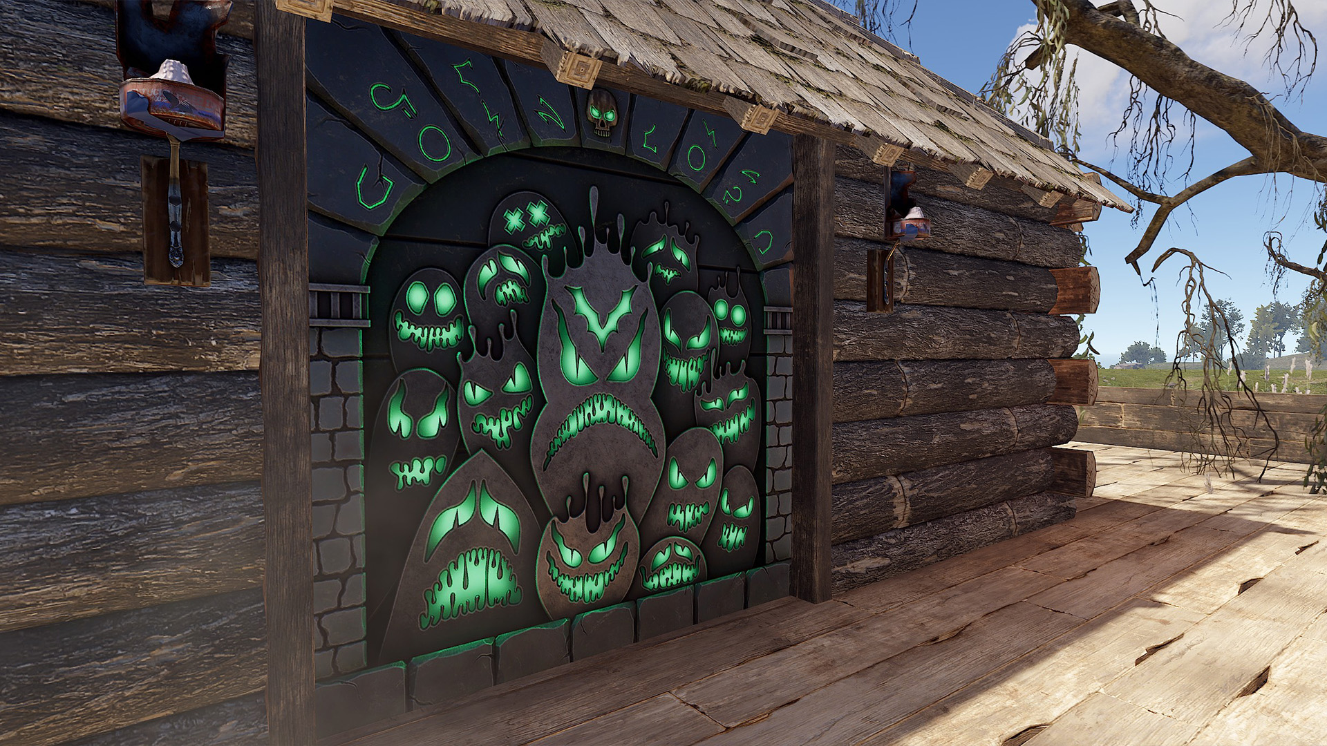 Ghostly Flame Garage Door thumbnail 7
