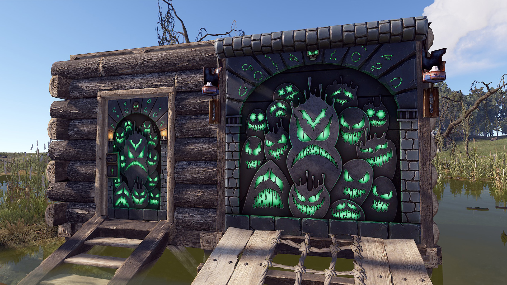 Ghostly Flame Garage Door thumbnail 8