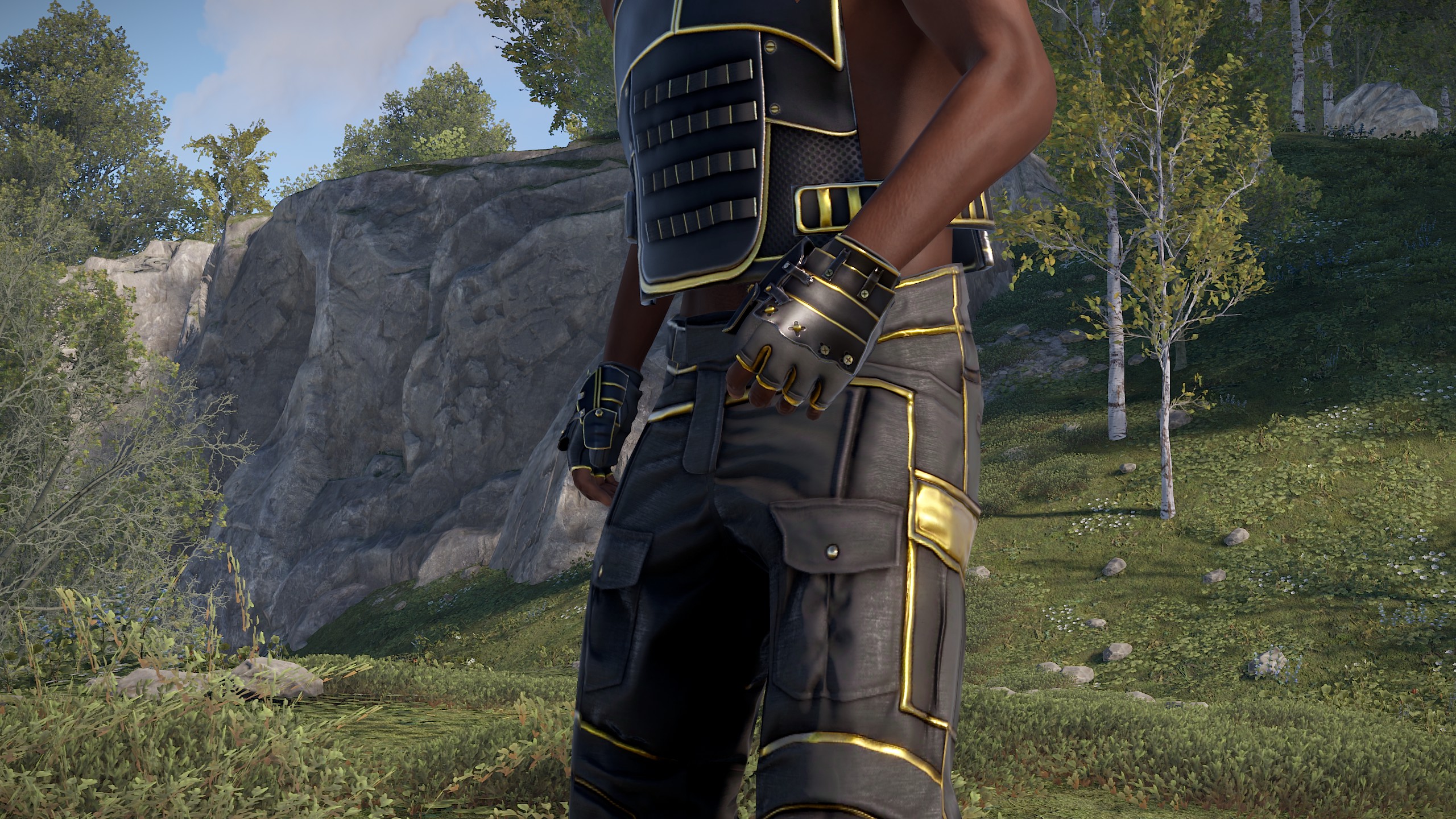 Black Gold Roadsign Gloves screenshot 1