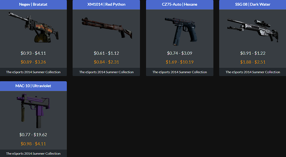 Steam Community :: Guide :: Skins pertencentes as suas caixas CS:GO
