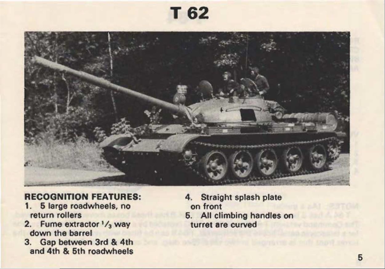 Soviet threat recognition guide 1988. 1 Tanks image 7