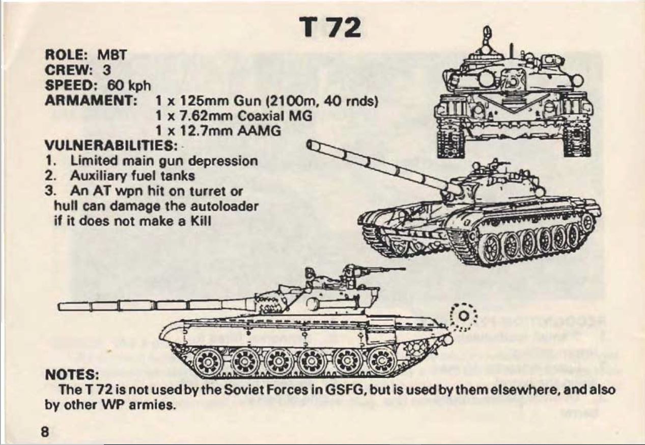 Soviet threat recognition guide 1988. 1 Tanks image 10