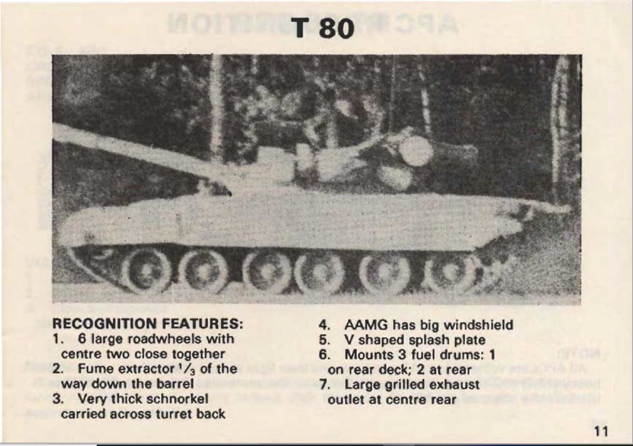 Soviet threat recognition guide 1988. 1 Tanks image 12