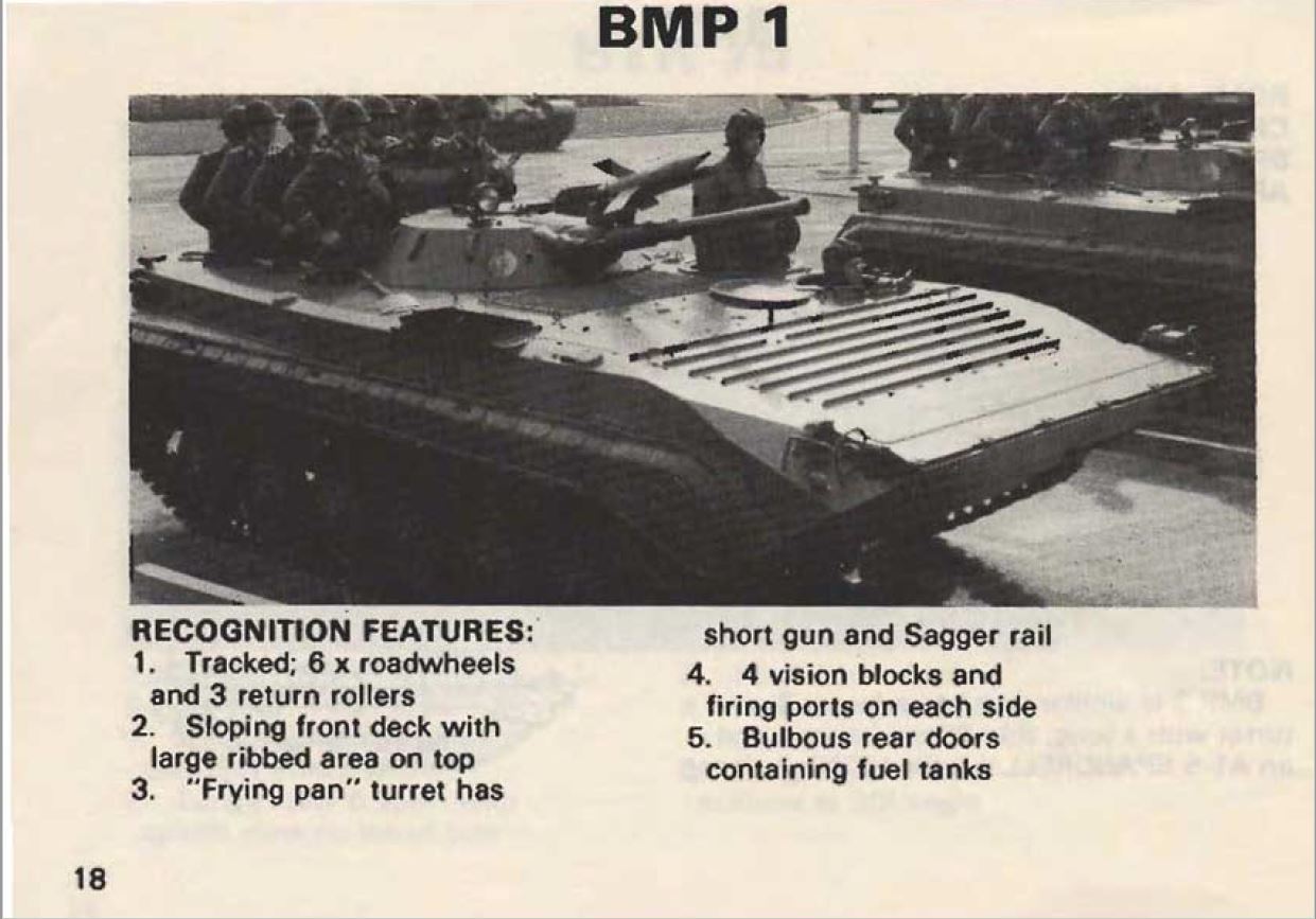 Soviet threat recognition guide 1988. 2. APC, BTR, BMP, BRDM... image 7