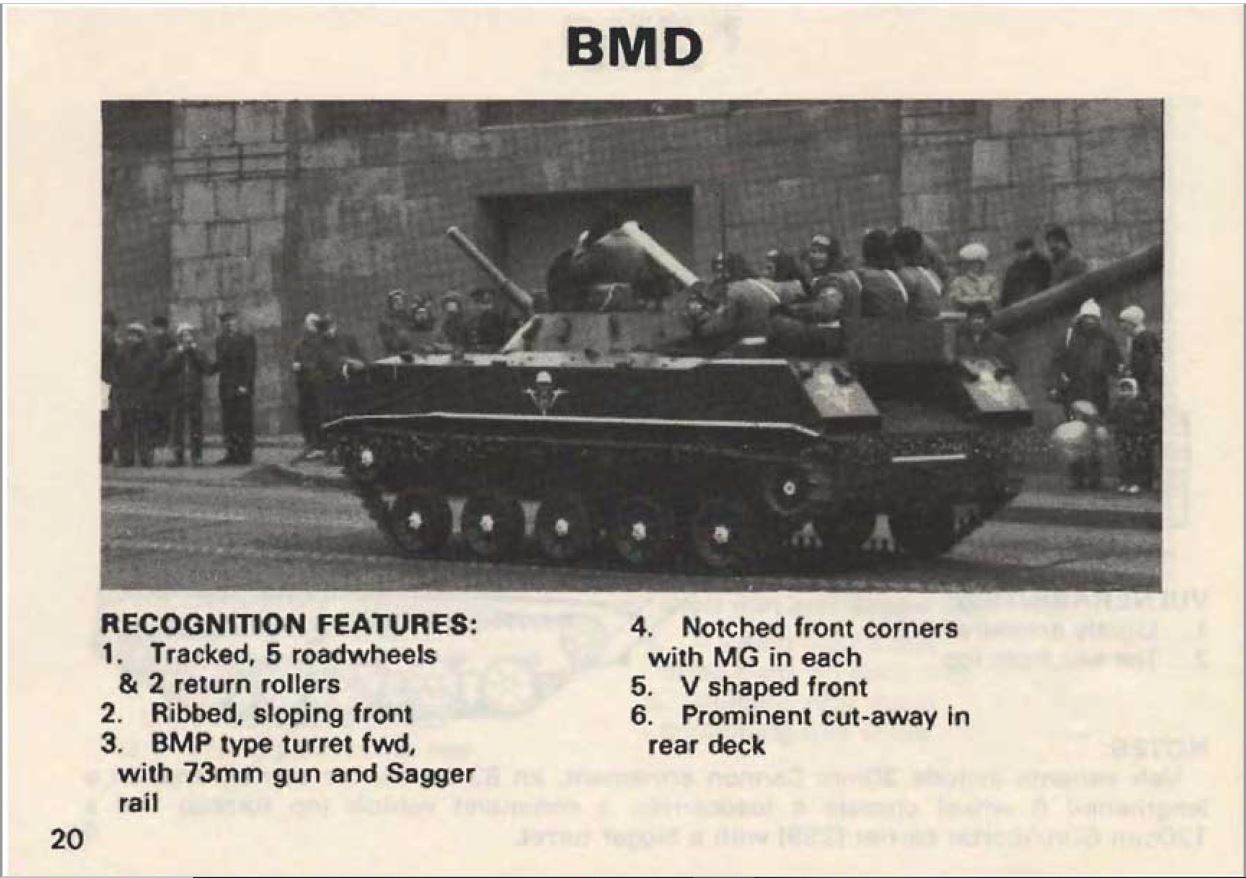 Soviet threat recognition guide 1988. 2. APC, BTR, BMP, BRDM... image 9