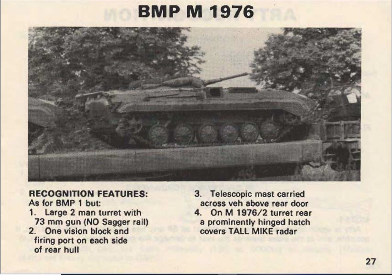 Soviet threat recognition guide 1988. 2. APC, BTR, BMP, BRDM... image 16
