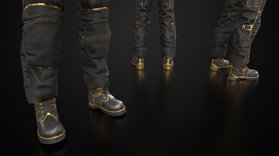 Black Gold Boots - image 2