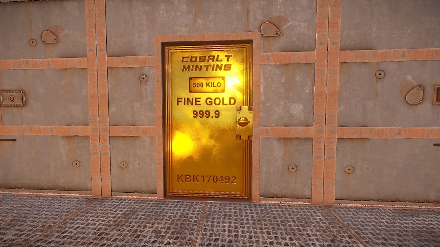 Minted Gold Armored Door - image 1