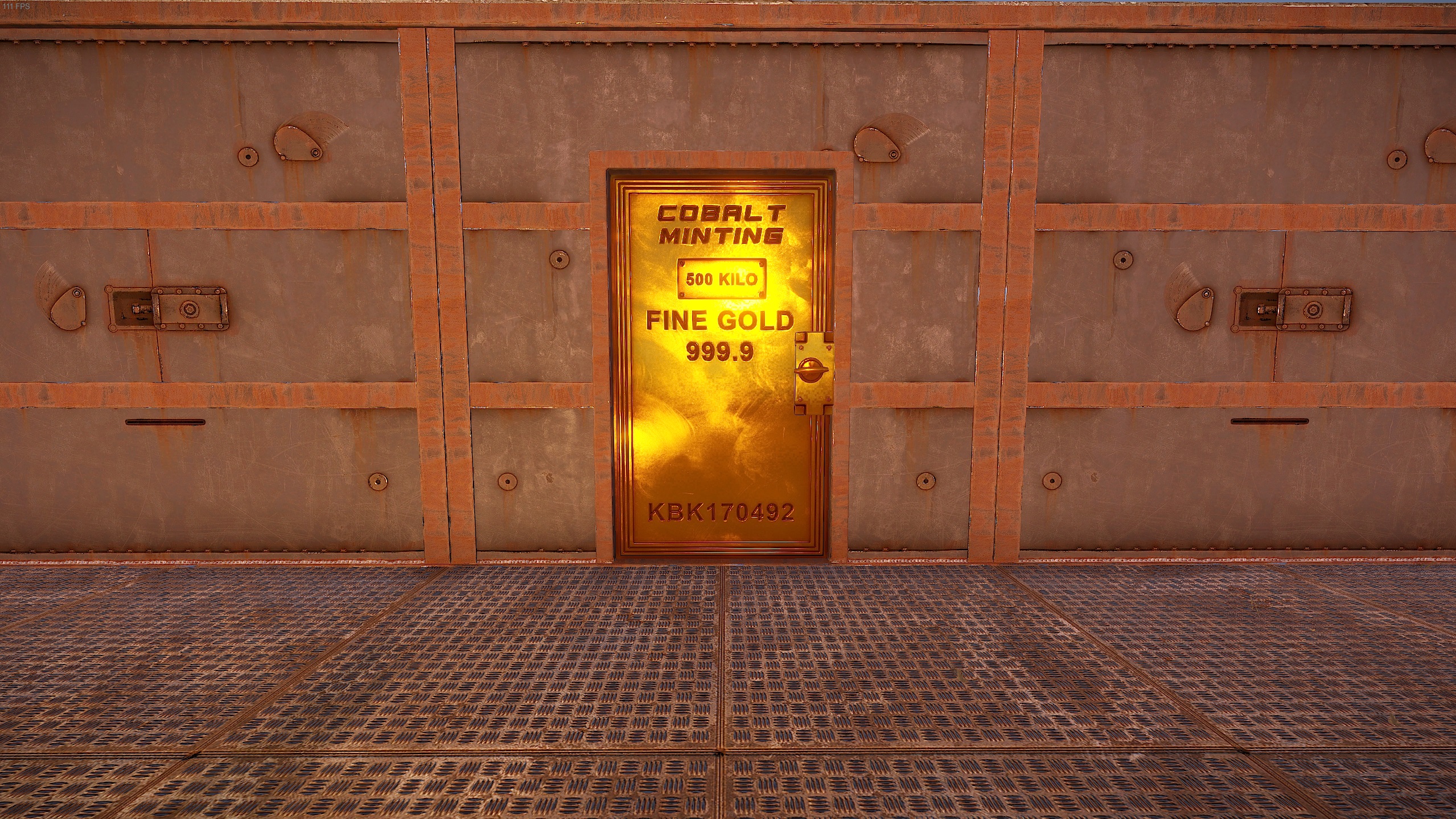 Minted Gold Armored Door thumbnail 2