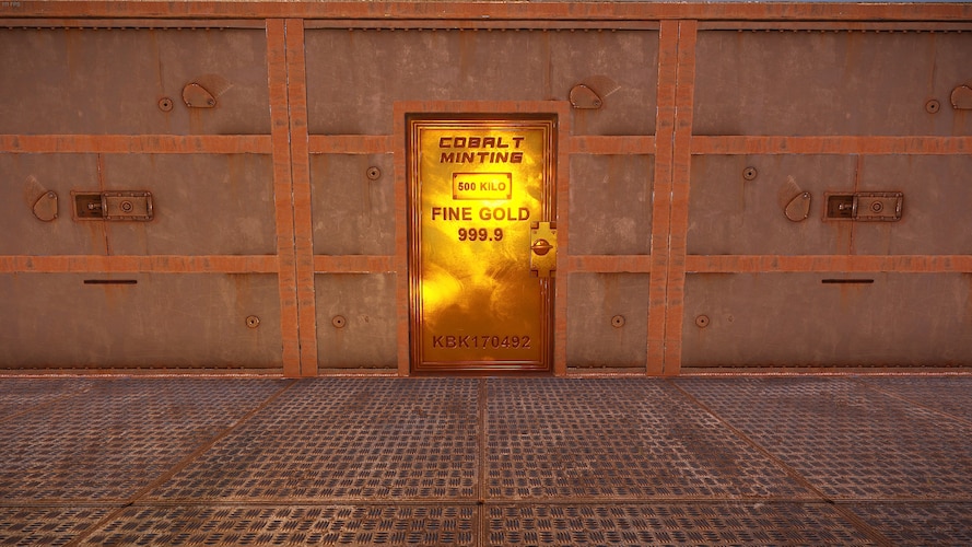 Minted Gold Armored Door - image 2