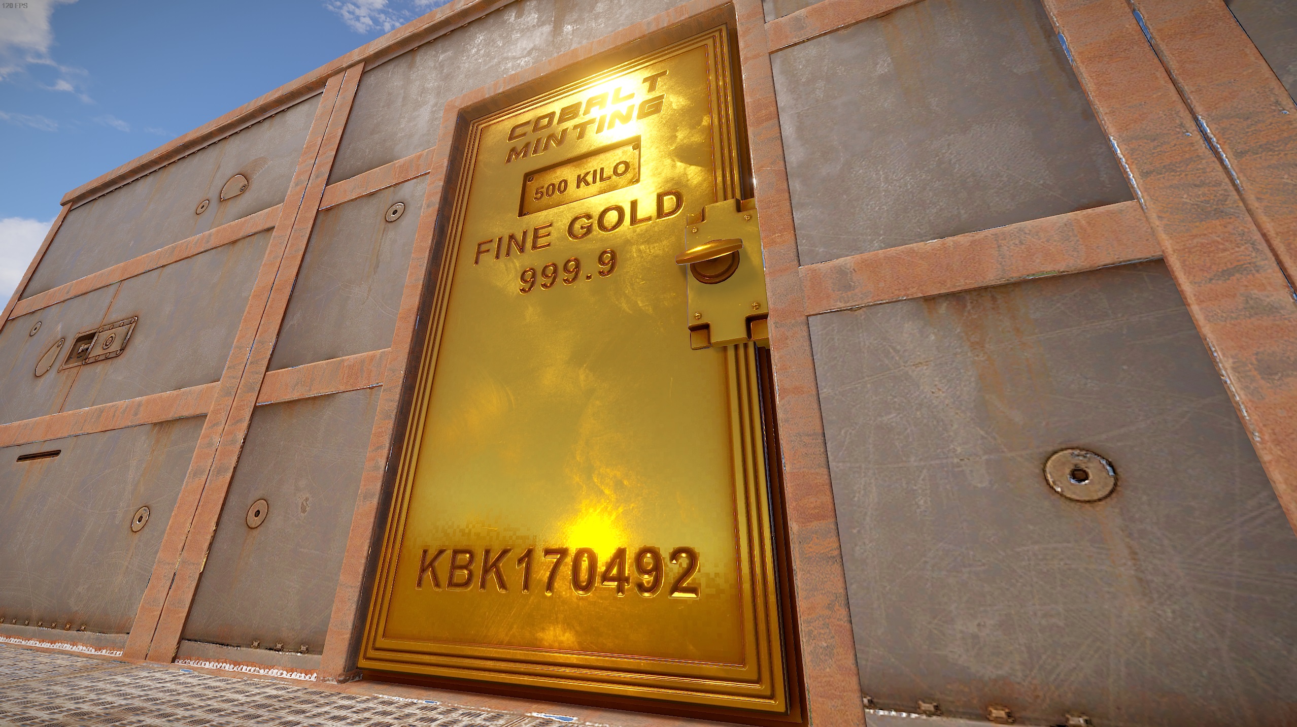 Minted Gold Armored Door thumbnail 5