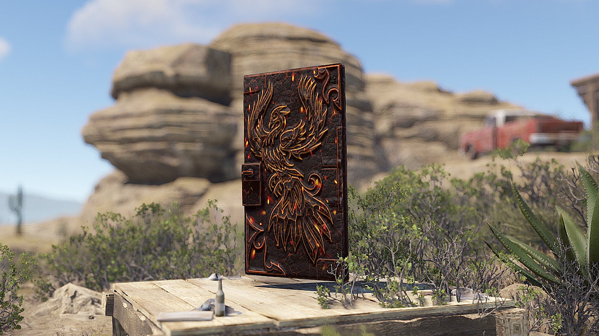 Fire Phoenix Metal Door thumbnail 4