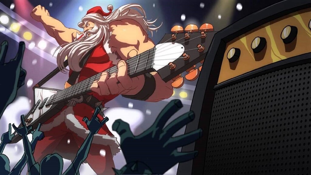 swfchan: Santa Rockstar 3 - music game in Guitar Hero style.swf