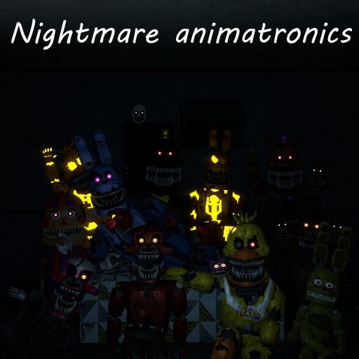 The Nightmare Animatronics (FNaF 4 - SFM) by LandynGunderfan on