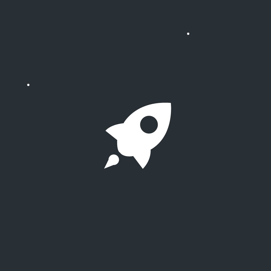rocket in space