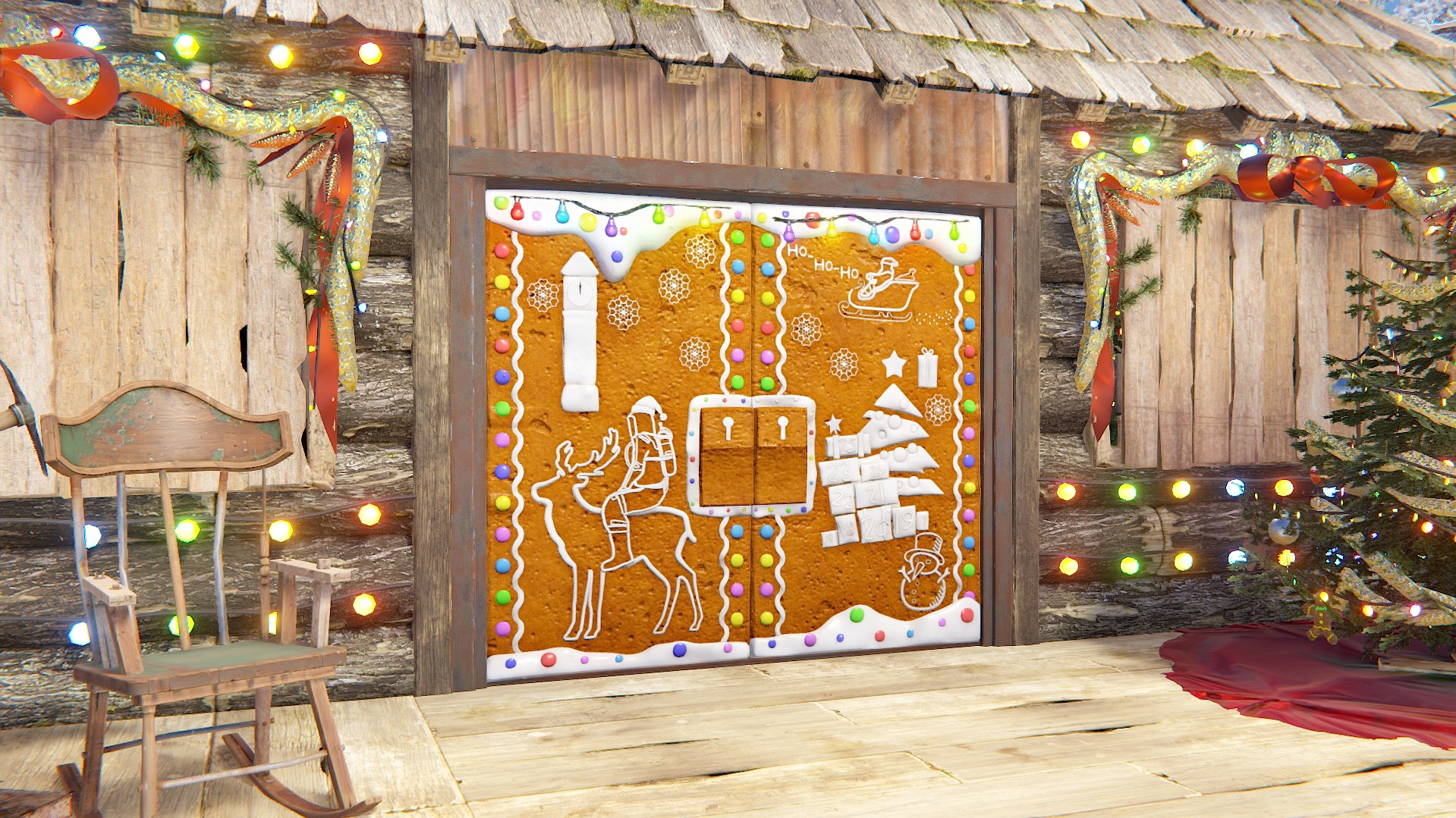 Rust Christmas Double Door thumbnail 2