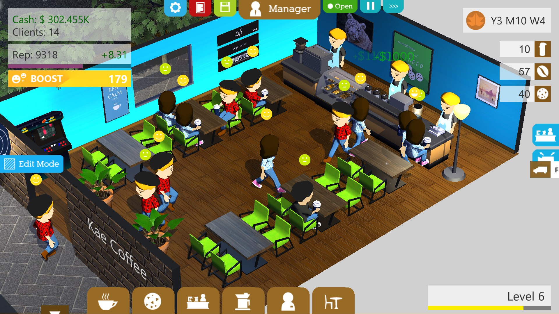 coffee shop tycoon quarks
