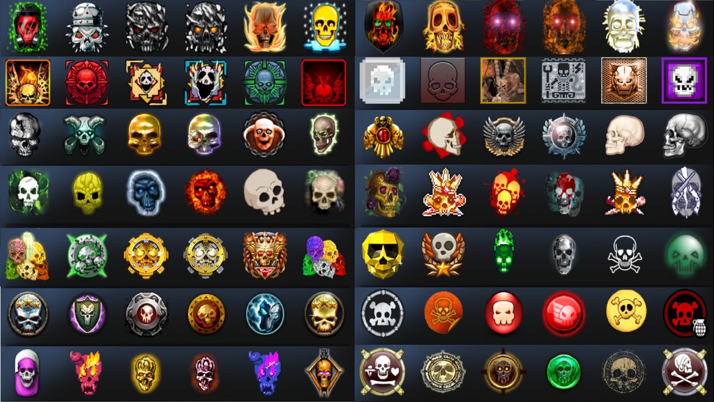 Steam Community :: :: My skull badges collection :D