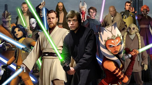 Суть звездных войн. Звёздные войны джедаи. Star Wars all Jedi. Джедай Юнлинг. Джедаи из Звездных войн.