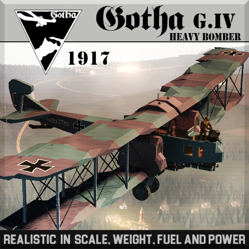 Steam Workshop::Gotha G.IV Heavy Bomber