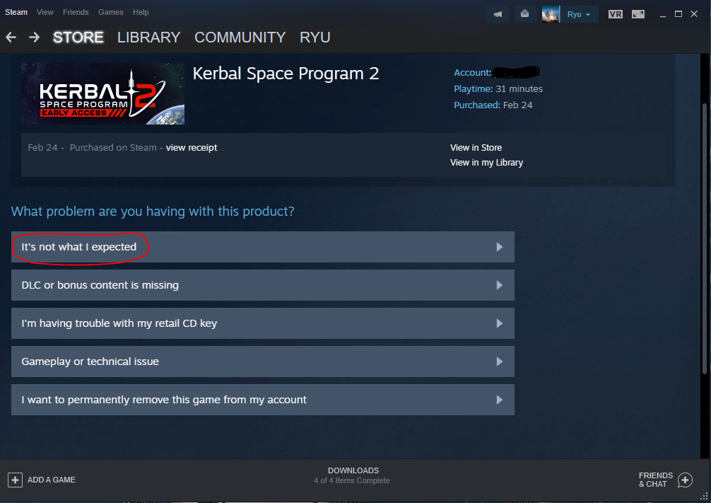 How to refund Kerbal Space Program 2 image 3