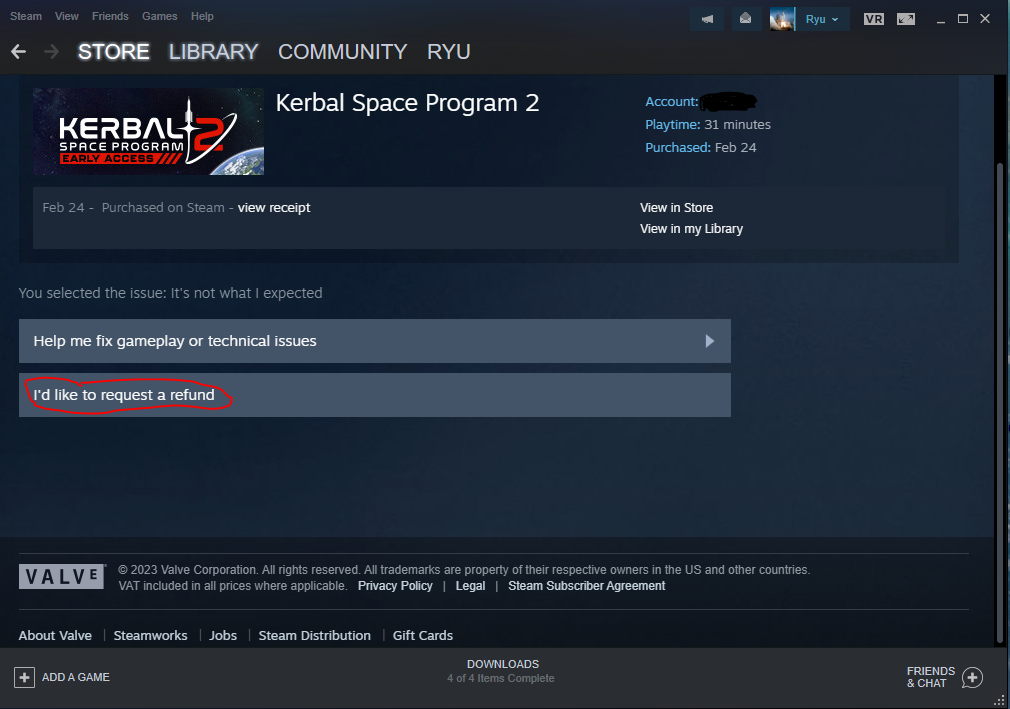 How to refund Kerbal Space Program 2 image 4