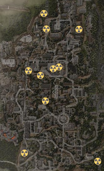 Карта Прикопов в Сталкрафт - Интерактивная карта Сталкрафт