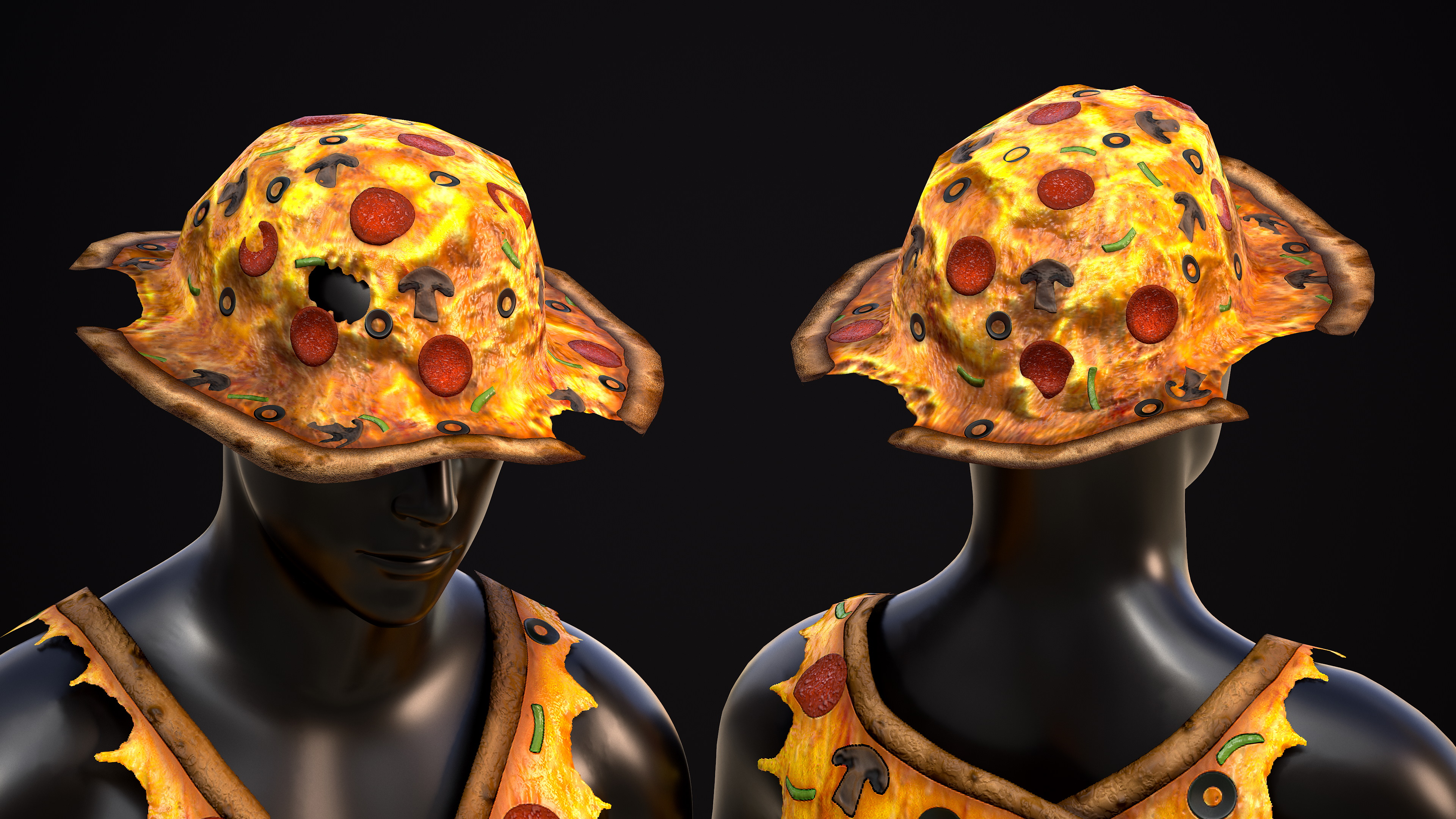 Pizza Boonie Hat screenshot 1