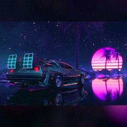 Synthwave DeLorean by VISUALDON - 4K 60fps