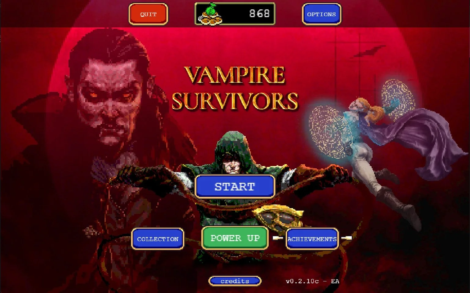 Vampire Survivors patch adds cheat codes and new characters like