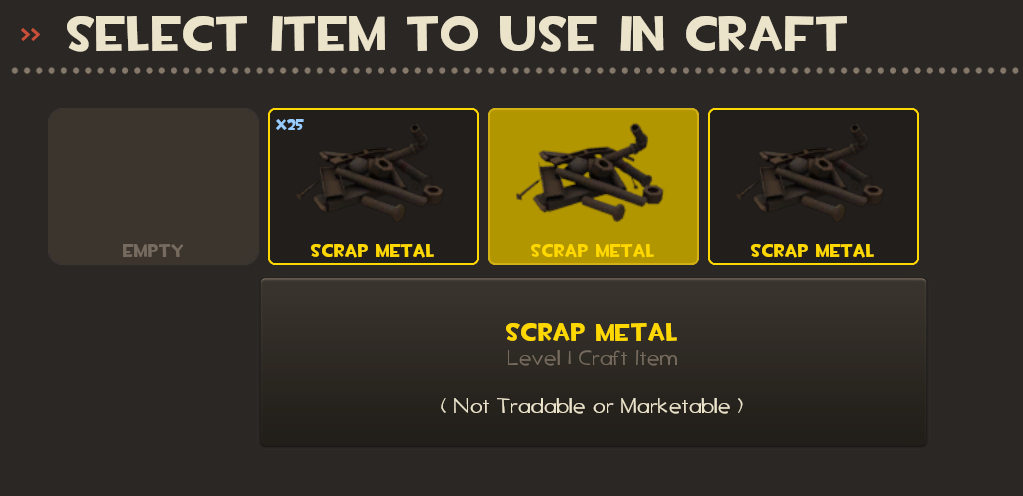 Steam Community :: Guide :: Untradable Item Collections - Crafting ...