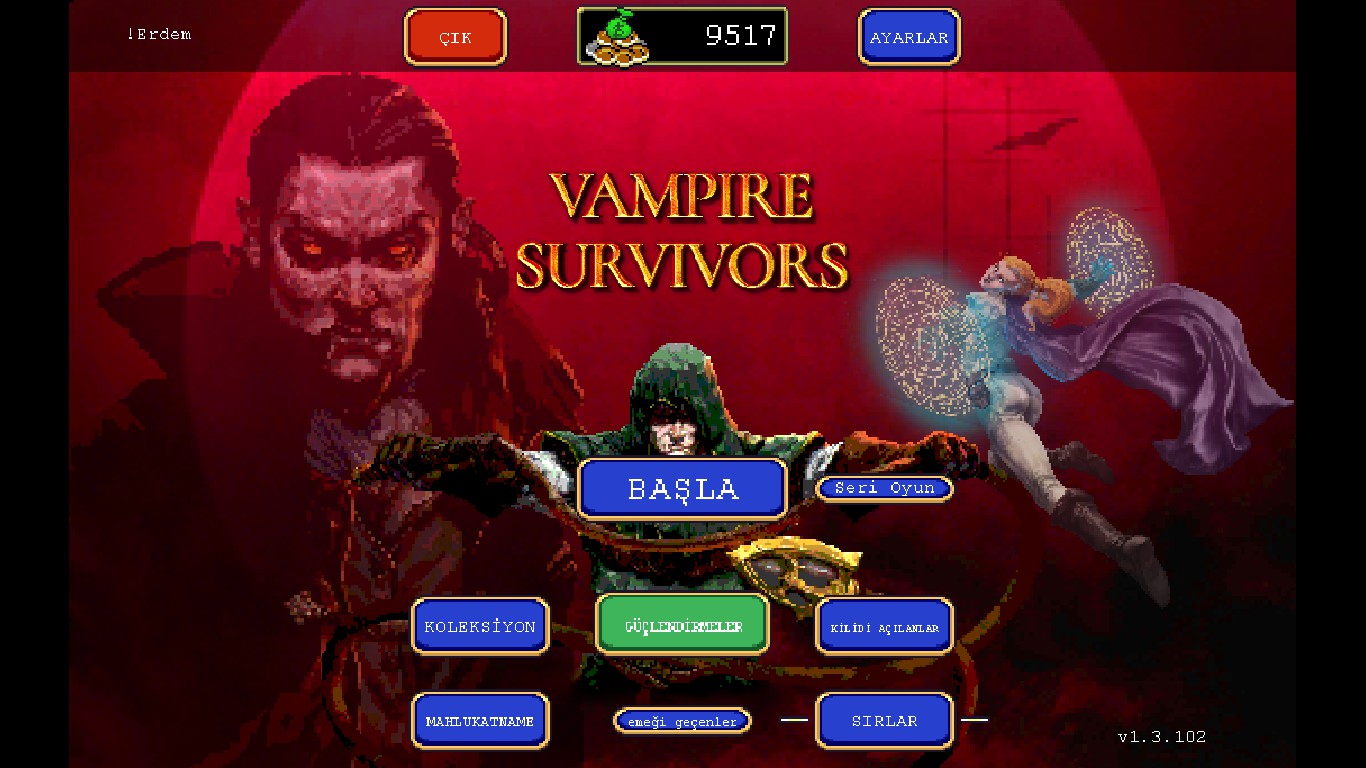 Vampire survivars karakter kodlar + DLC dahil image 1